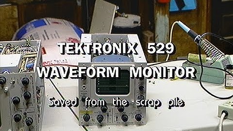Tektronix 529 Waveform Monitor from the scrap bin