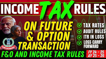 Tax Rules Futures & Options (F&O) FY 2024.25 AY 2025.26