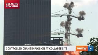 New orleans Hardrock crane Demolition live.
