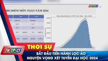Bắt đầu tiến hành lọc ảo nguyện vọng xét tuyển đại học 2024 | Cần Thơ TV
