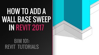 Revit Tutorial for beginner: Add Wall Base Sweep in Revit 2020