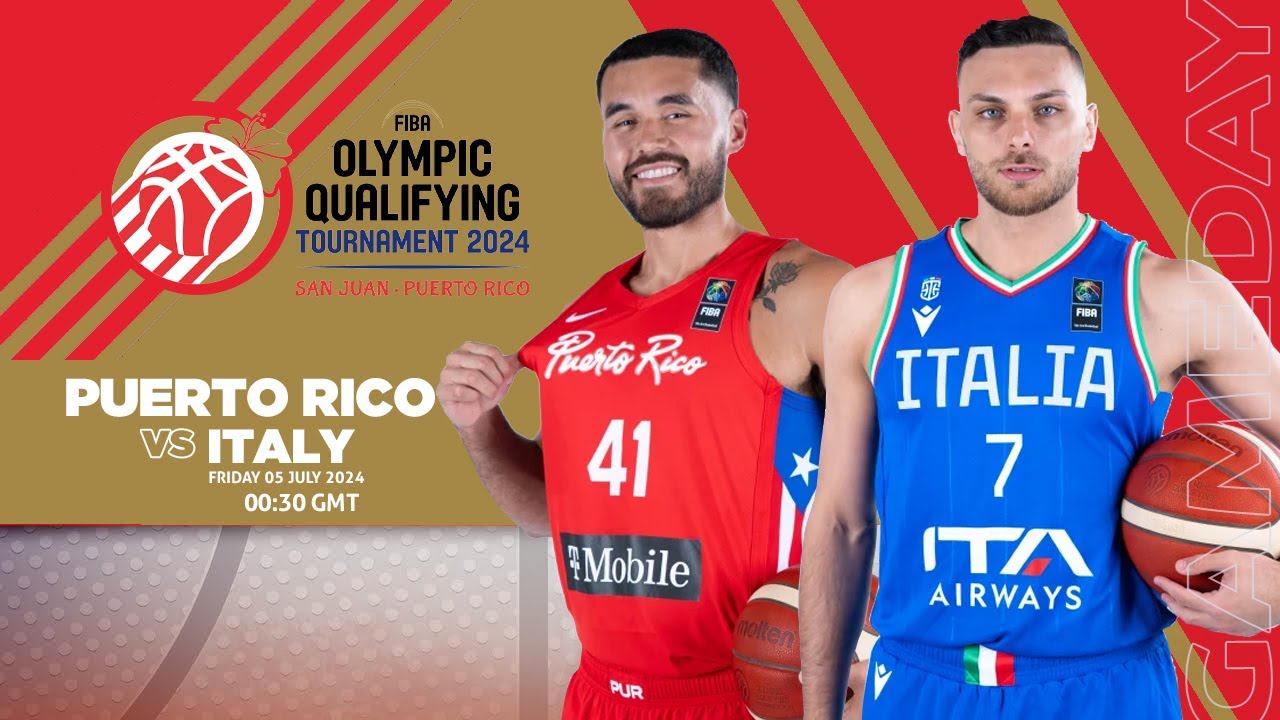 PUERTO RICO vs. ITALY I FIBA Olympic Qualifying Tournament 2024 I
