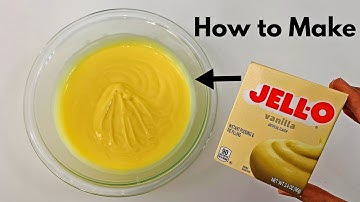How To Make Jello Pudding from a Box