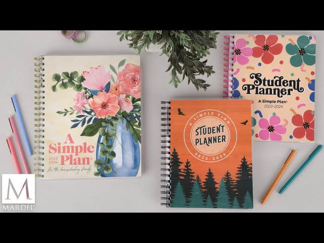 A Simple Plan Floral Homeschool Parent Planner 2024-2025, Pre-buy, Mardel