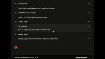 U-he Preset Generator MCP Server with Claude