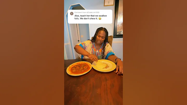 How to eat fufu properly. Why do you chew your fufu? This is why👈#africanfood #fufu