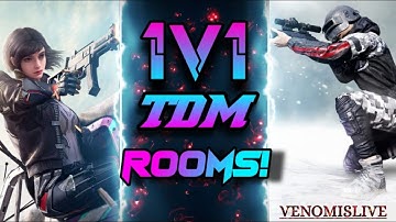 1v1 TDM UNLIMITED CUSTOM ROOMS 🥵 #1v1tdm #livestream #bgmi @youtubevenom7