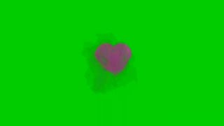 Green screen love. Green screen heart blast.