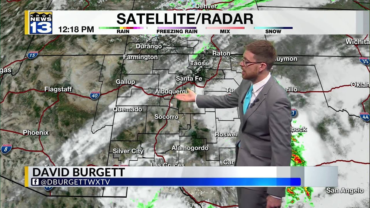 Shower, storm chances ahead of east New Mexico - YouTube