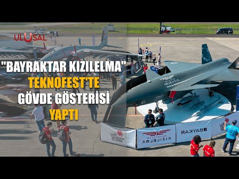 "Bayraktar Kızılelma" Teknofest Karadeniz'de gövde gösterisi yaptı