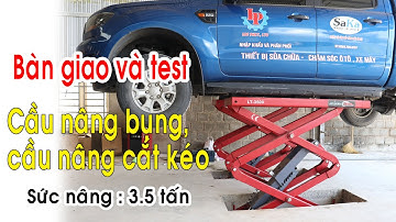 Bàn giao cầu nâng bụng, cầu nâng cắt kéo 3.5 tấn tại Bảo Lộc | thietbig7.vn