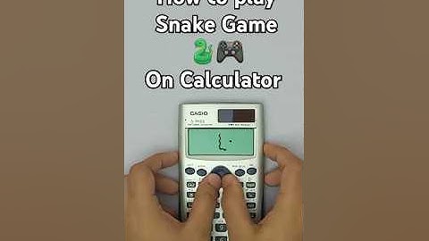 😁 Playing 🐍Snake🐍 game on calculator 😜 [official video] #shorts #viral #casio #calculator #gaming