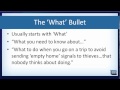 Bullet points the what bullet