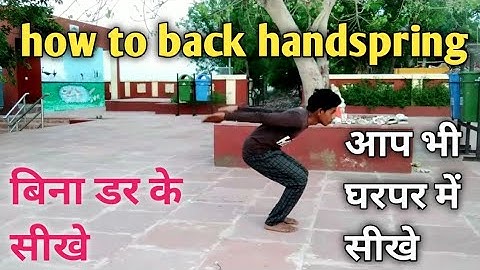 LEARN HOW TO BACKFLIP / BACKFLIP | Hindi | how to do back handspring at back jump kaise sikhe