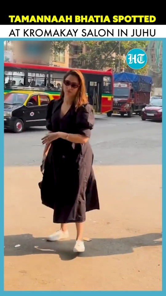Actress Tamannaah Bhatia Seen Visiting Popular Kromakay Salon In Juhu, Mumbai #ytshorts