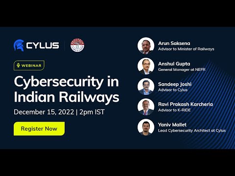 Webinar - Cybersecurity in Indian Railways - YouTube