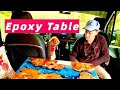 how to make an  epoxy table step by step