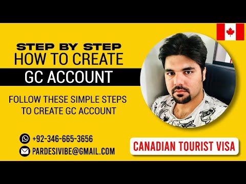 How To Create GC Key Account | Canada Tourist Visa | Episode 2