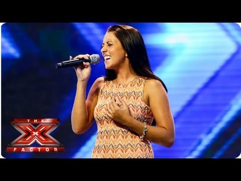 Stephanie Woods sings Songbird by Eva Cassidy - Arena Auditions Week 3 - The X Factor 2013