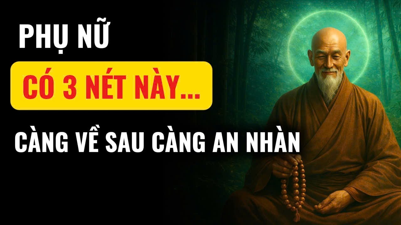 PHỤ NỮ CÓ 3 NÉT NÀY, CÀNG VỀ SAU CÀNG AN NHÀN | TÂM ĐẮC CỔ NHÂN