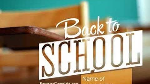 Classroom PowerPoint Template by PoweredTemplate.com