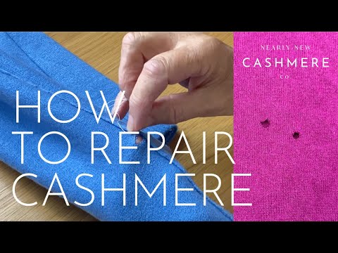 HOW TO APPLY ELBOW PATCHES TO CASHMERE SWEATERS! Hand application