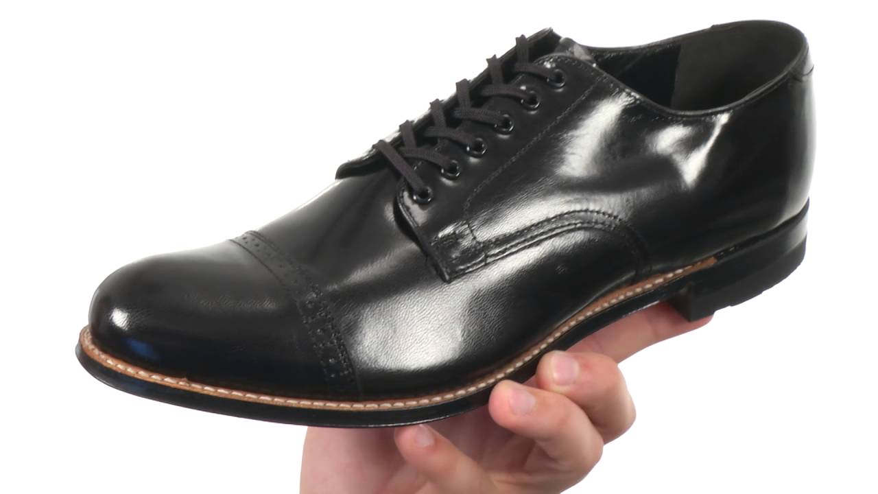 Stacy Adams Men's Shoes Black Madison Cap Toe Oxford 00012-001 