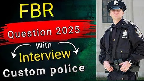 Top 10 FBR Interview MCQs in English | Taxation, IRIS & Customs | FPSC / PPSC Preparation