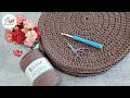 How to crochet a flat circle | Round Placemat I Crochet in the round | Beginner Friendly Crochet