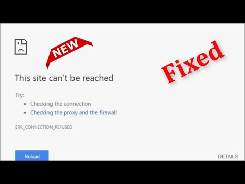 The Site Can't Be Reached - ERR CONNECTION REFUSED - Google Chrome - 2022