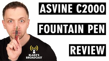 Asvine C2000 Stabilized Wood Fountain Pen With #8 Nib Review 4K