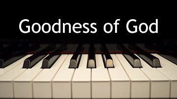 Goodness of God - piano instrumental cover with lyrics