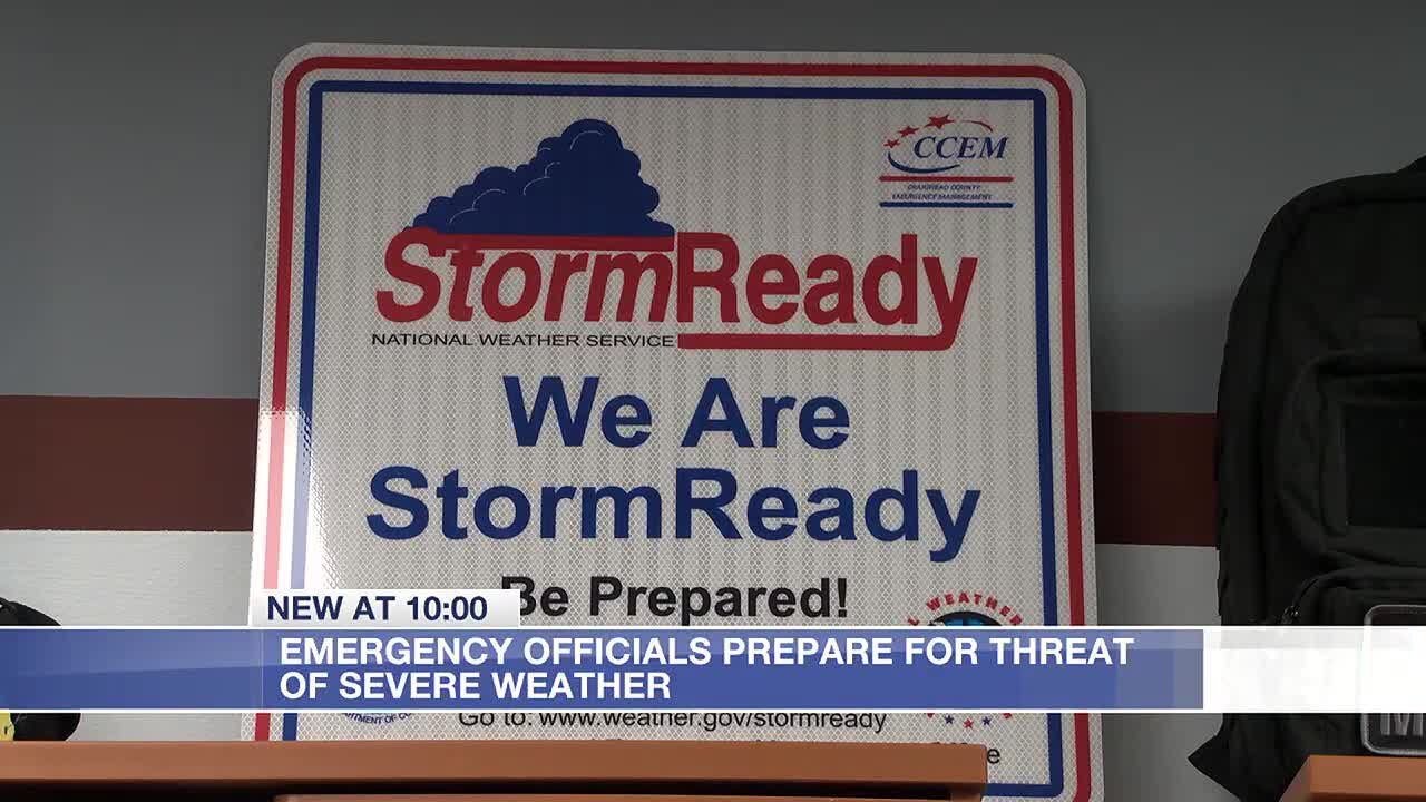 Emergency officials prepare for severe weather - YouTube