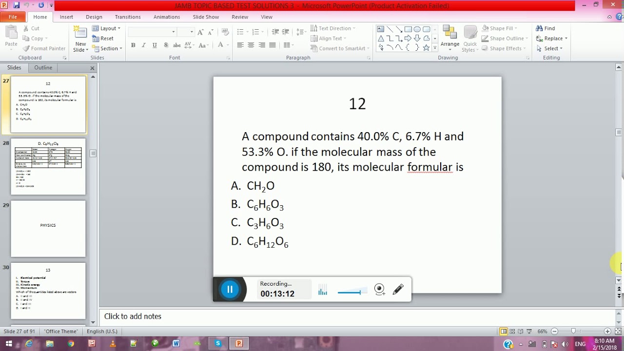 JAMB PAST QUESTIONS AND ANSWERS QUIZ 3 SOLUTIONS - YouTube