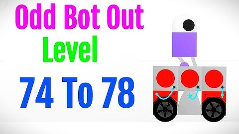 Odd Bot Out gameplay of level-74,75,76,77&78 #hoodhunter #oddbotout