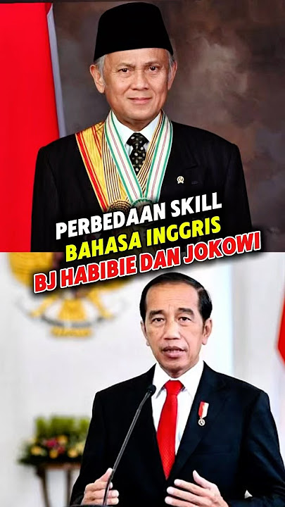 Big difference between Habibie's and Jokowi's English skills!