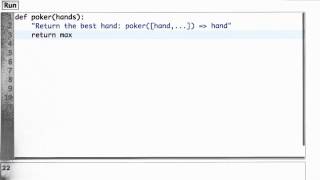 Poker Function Solution - Design of Computer Programs