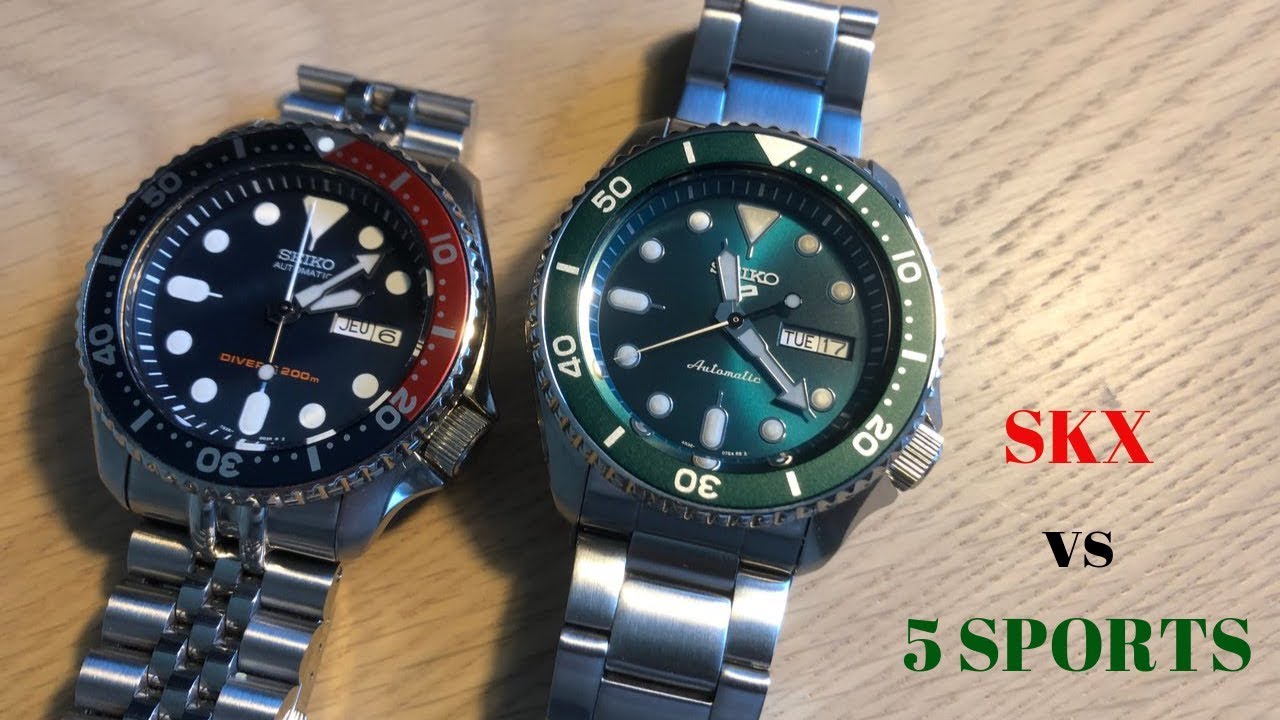 New Seiko 5 Sports vs Seiko SKX - The Three Biggest Differences - YouTube