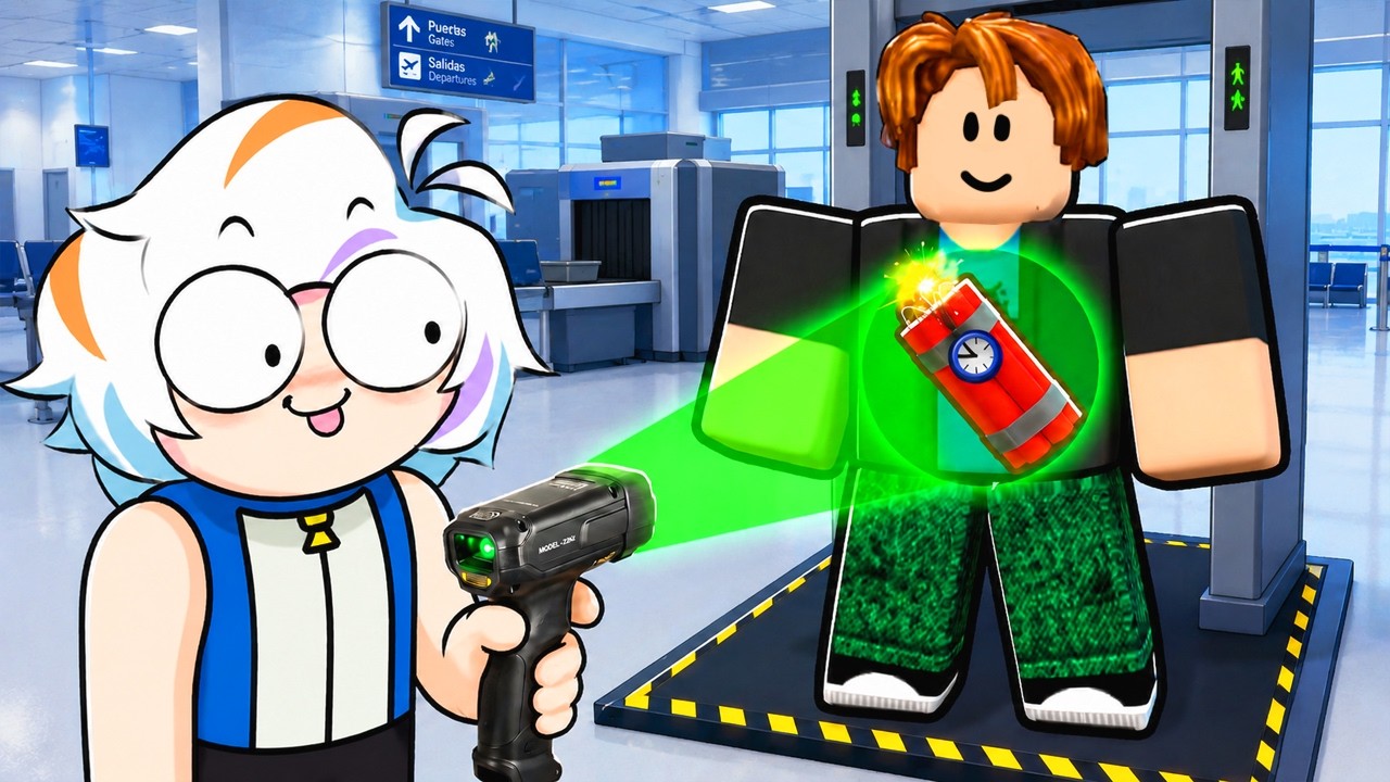 ME VOLVI GUARDIA DE UN AEROPUERTO COMPLETO (SECURE THE AIRPORT ROBLOX)