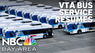 VTA bus service resumes Friday, light rail may return Monday after strike ends