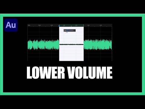 How to Lower Volume  Adobe Audition| QUICK AND EASY |adobe audition tutorial