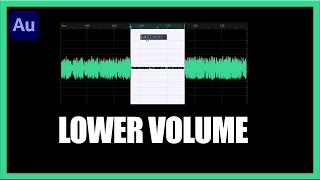 How to Lower Volume  Adobe Audition| QUICK AND EASY |adobe audition tutorial