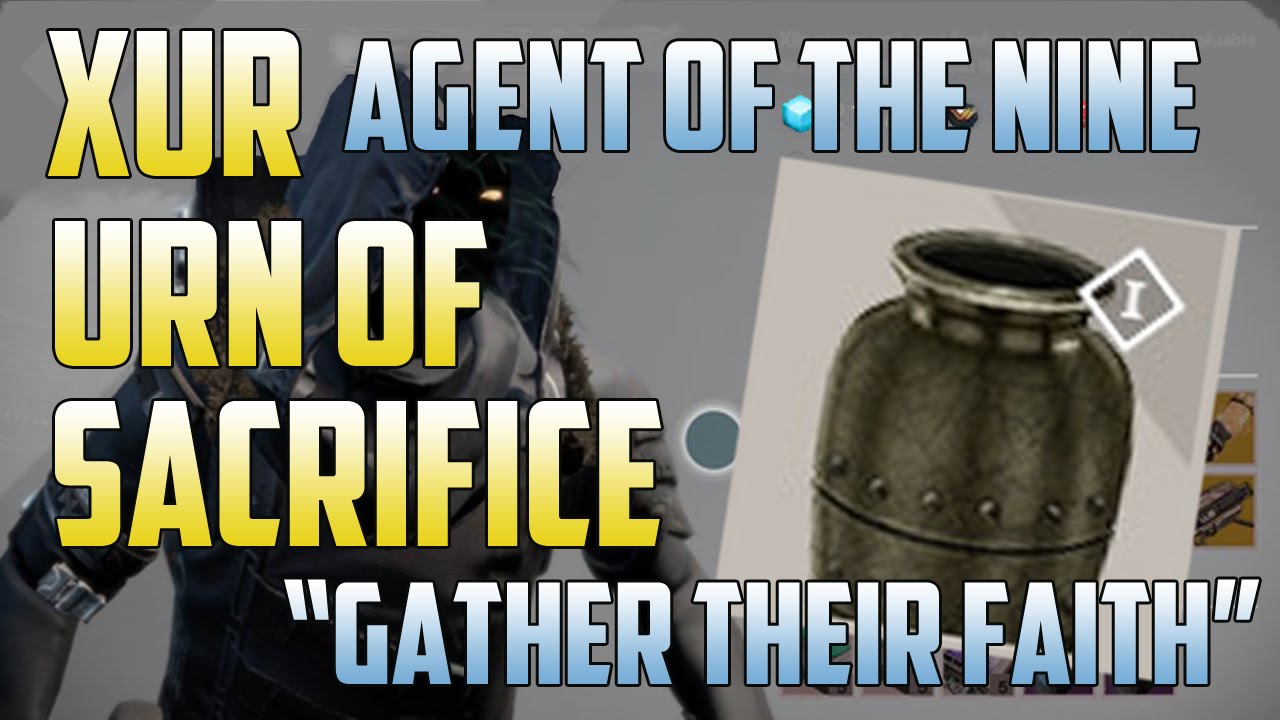 Destiny Urn of Sacrifice - "Gather Their Faith" Kill 100 Acolytes/Wizards in 15 Minutes