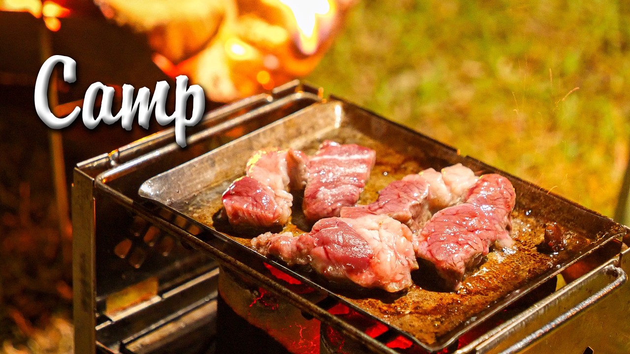 肉焼いてビール飲んでラーメンでシメるキャンプ