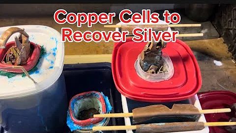 Copper refining Cell #scraper #chemistry 