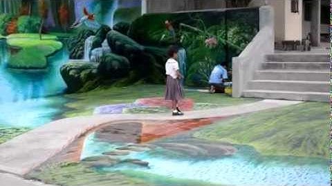 Vẽ tranh tường trường mầm non