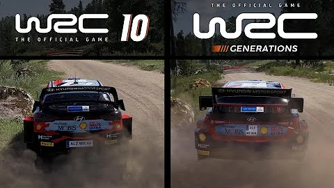 WRC Generations VS WRC 10 | Hyundai i20 N Rally1 VS Hyundai i20 Coupe WRC