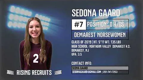 Sedona Gaard Junior Season Volleyball Highlight Reel