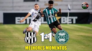 Ponte Preta 1 x 1 Coritiba - Melhores Momentos - COMPLETO - Brasileirão Série B 2024