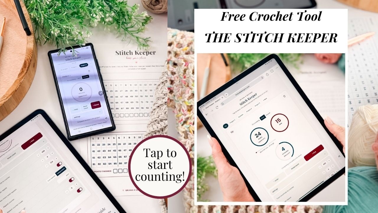 Briana K Crochet Companion: The Stitch Keeper, and easy way to count your crochet.